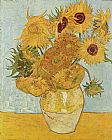 Vincent van Gogh vase with twelve sunflowers 1888 painting